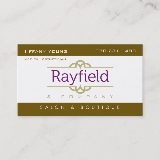 Carte de visite de jeunes de Tiffany (Devant)