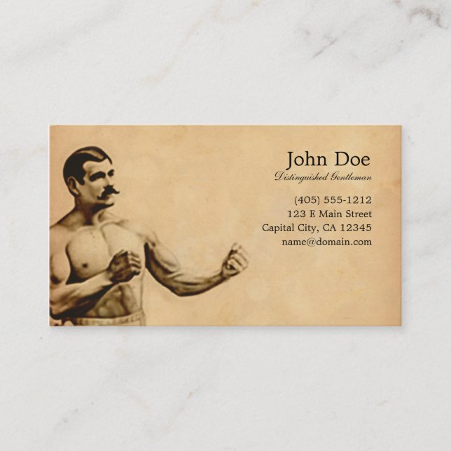 Carte de visite de John L. Sullivan (Devant)