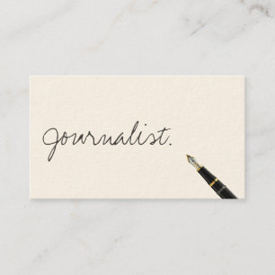 Carte de visite de journalisme de script d'écritur