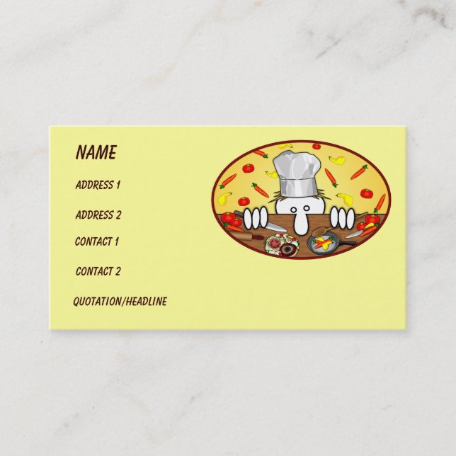 Carte de visite de Kilroy de chef (Devant)