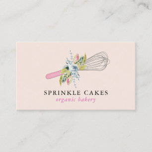 Carte de visite de la boulangerie Floral Whisk