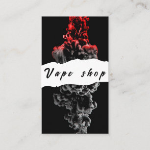Carte de visite de la boutique de vape pour fumer 