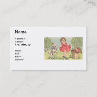 Carte de visite de la boutique des enfants