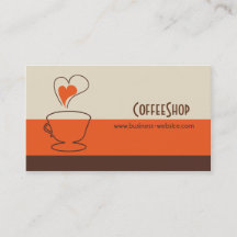 Carte de visite de la cafétéria