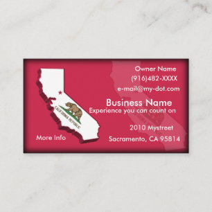 Carte de visite de la Californie