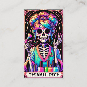 Carte de visite de la carte Tarot Tech à ongle gra