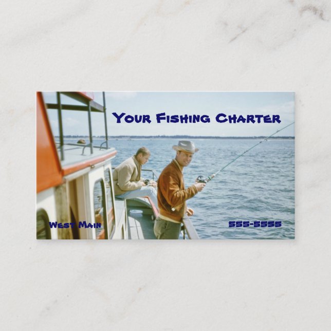 Carte de visite de la charte de pêche (Devant)