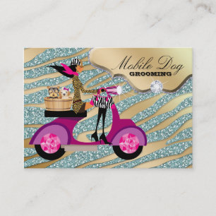 Carte de visite de la chasse aux chiens Sparkle Ze