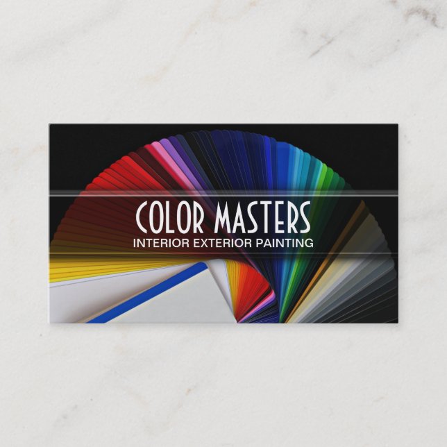 Carte de visite de la construction d'un peintre (Devant)