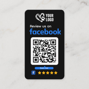 Carte de visite de la demande de révision Facebook