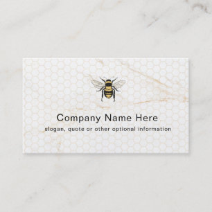 Carte de visite de la ferme apicole Vintage Honey 