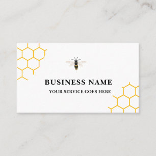 Carte de visite de la ferme Vintage Honey Bee