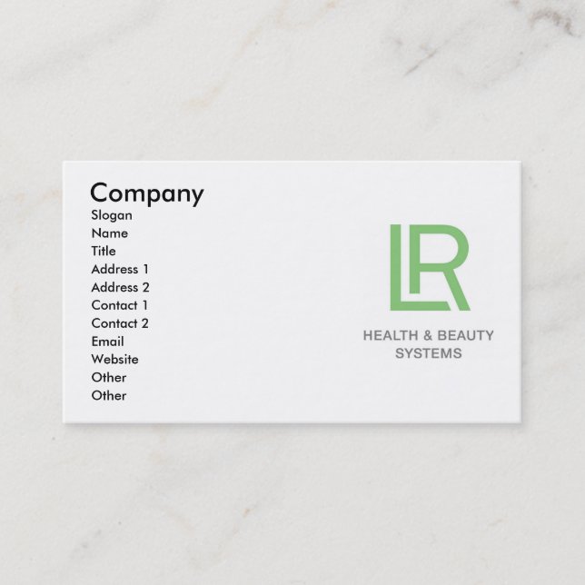 Carte de visite de la LR (Devant)