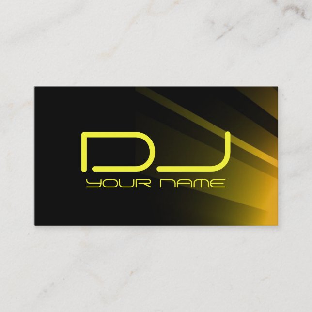 Carte de visite de la meilleure qualité du DJ (Devant)