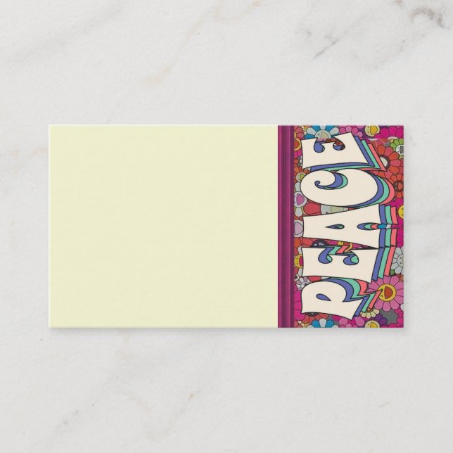 Carte de visite de la paix (Devant)