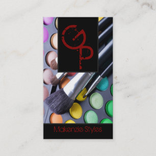 Carte de visite de la palette d'artistes Crimson R