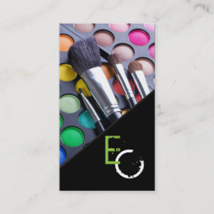 Carte de visite de la palette de maquillage d'arti