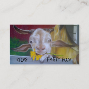CARTE DE VISITE DE LA PLANIFICATION DE LA FÊTE DES