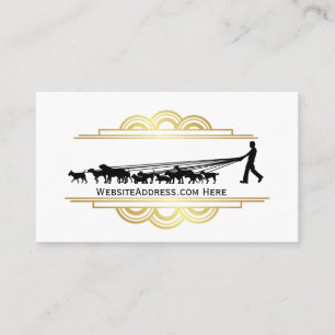 Carte de visite de la silhouette de la marche des 