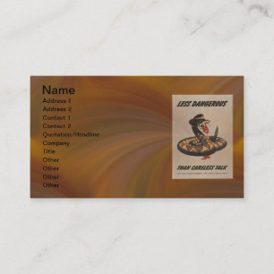 Carte de visite de l'affiche patriotique 2ème guer