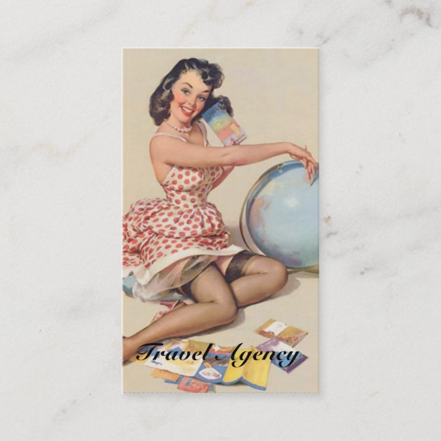 Carte de visite de l'agence de voyage (Devant)