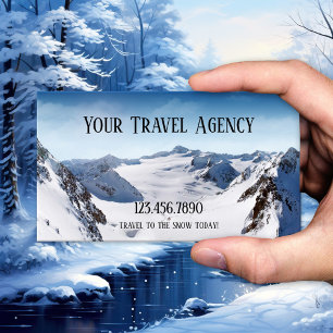 Carte de visite de l'agence de voyages pour sports