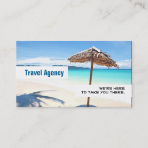Carte de visite de l'agent d'agence de voyages mon