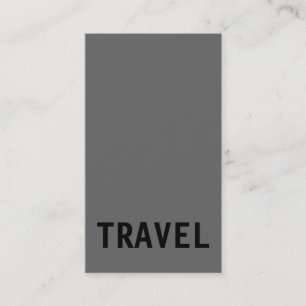 Carte de visite de l'agent de voyage noir gris bla