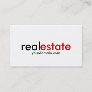 Carte de visite de l'agent immobilier à la mode Pl