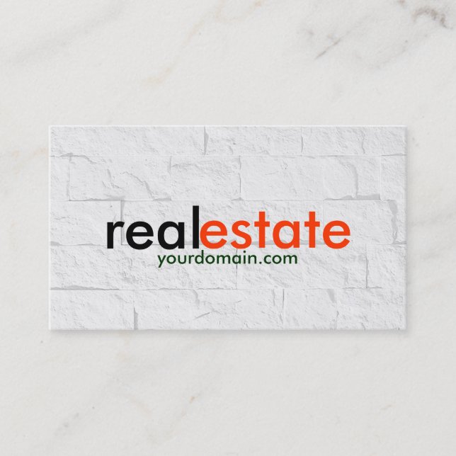 Carte de visite de l'agent immobilier Brick Wall G (Devant)