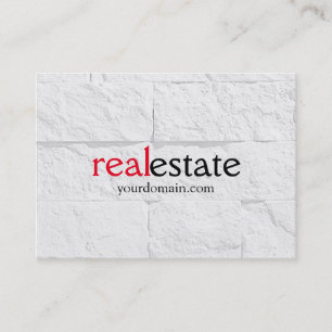 Carte de visite de l'agent immobilier Chubby Wall