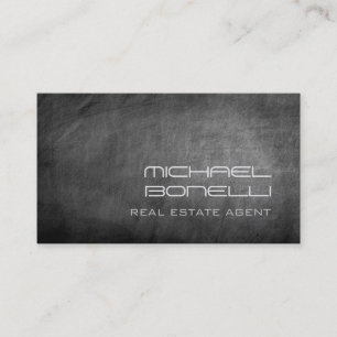 Carte de visite de l'agent immobilier du tableau d