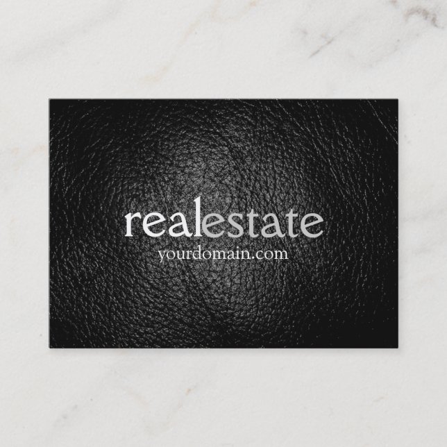Carte de visite de l'agent immobilier Leather Chub (Devant)