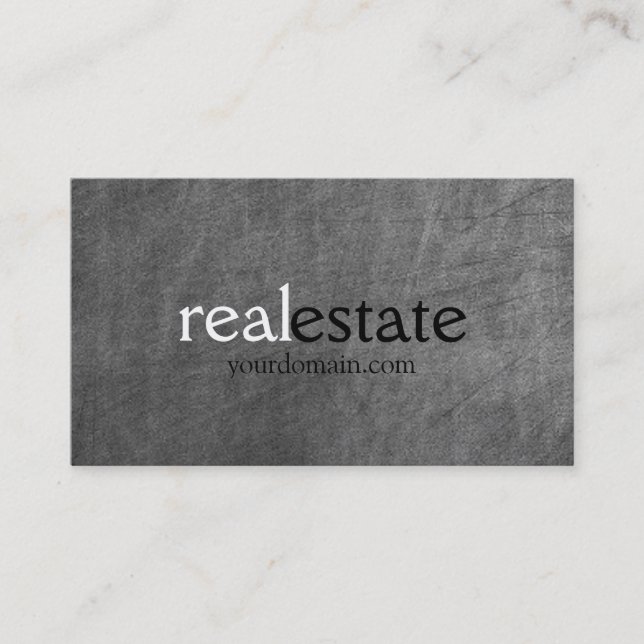 Carte de visite de l'agent immobilier Motif Chalkb (Devant)