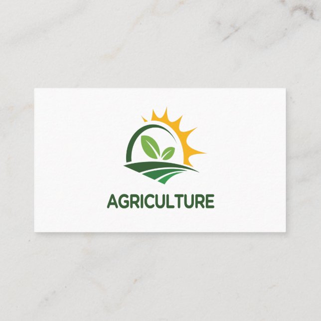 Carte de visite de l'agriculture (Dos)