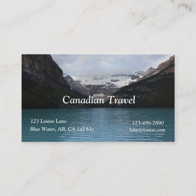 Carte de visite de Lake Louise (Devant)