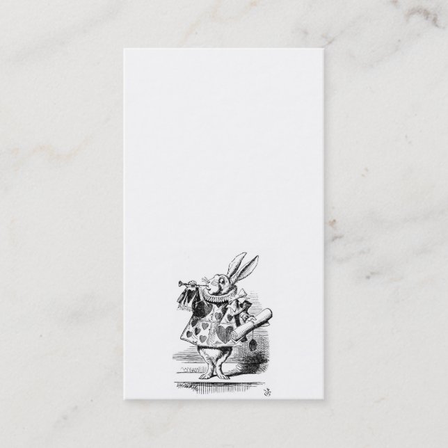 Carte de visite de lapin (Devant)