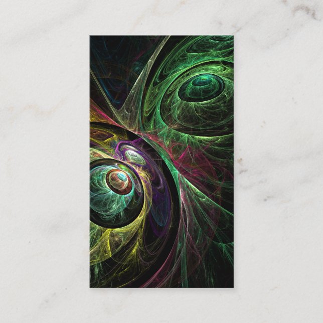 Carte de visite de l'art Abstrait OEil aux yeux (Devant)