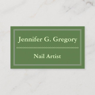 Carte de visite de l'artiste du clou simple et pro