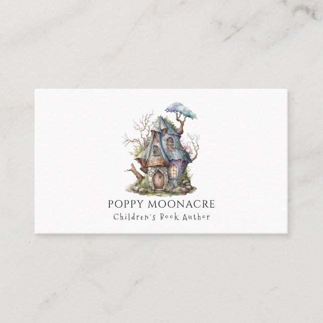 Carte de visite de l'auteur de livres pour enfants (Devant)