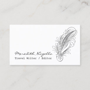 Carte de visite de l'auteur Quill de l'auteur