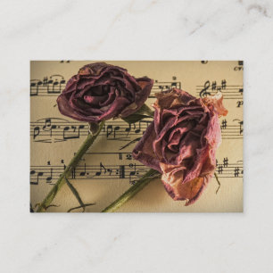 Carte de visite de leçons de guitare ou de musique