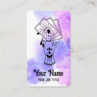 Carte de visite de lecteur de cartes de tarot psyc