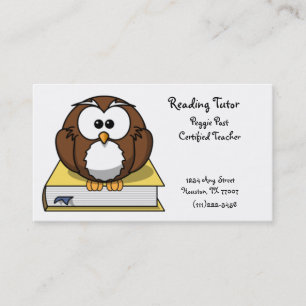 Carte de visite de lecture