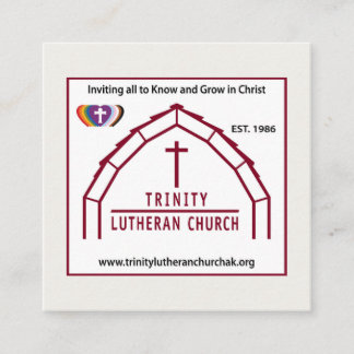 Carte de visite de l'église luthérienne de Trinité