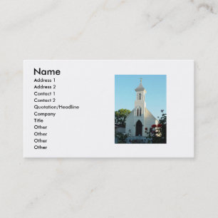 Carte de visite de l'église religieuse