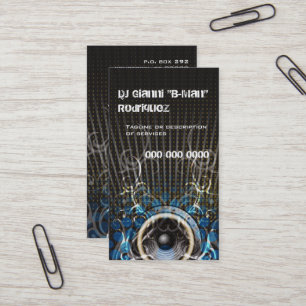 Carte de visite de l'enceinte DJ