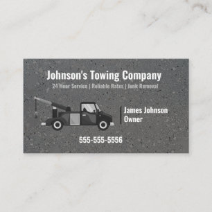 Carte de visite de l'entreprise de camion-remorque