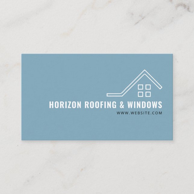 Carte de visite de l'entreprise de toiture (Devant)