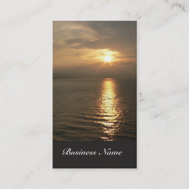 Carte de visite de lever de soleil (Devant)